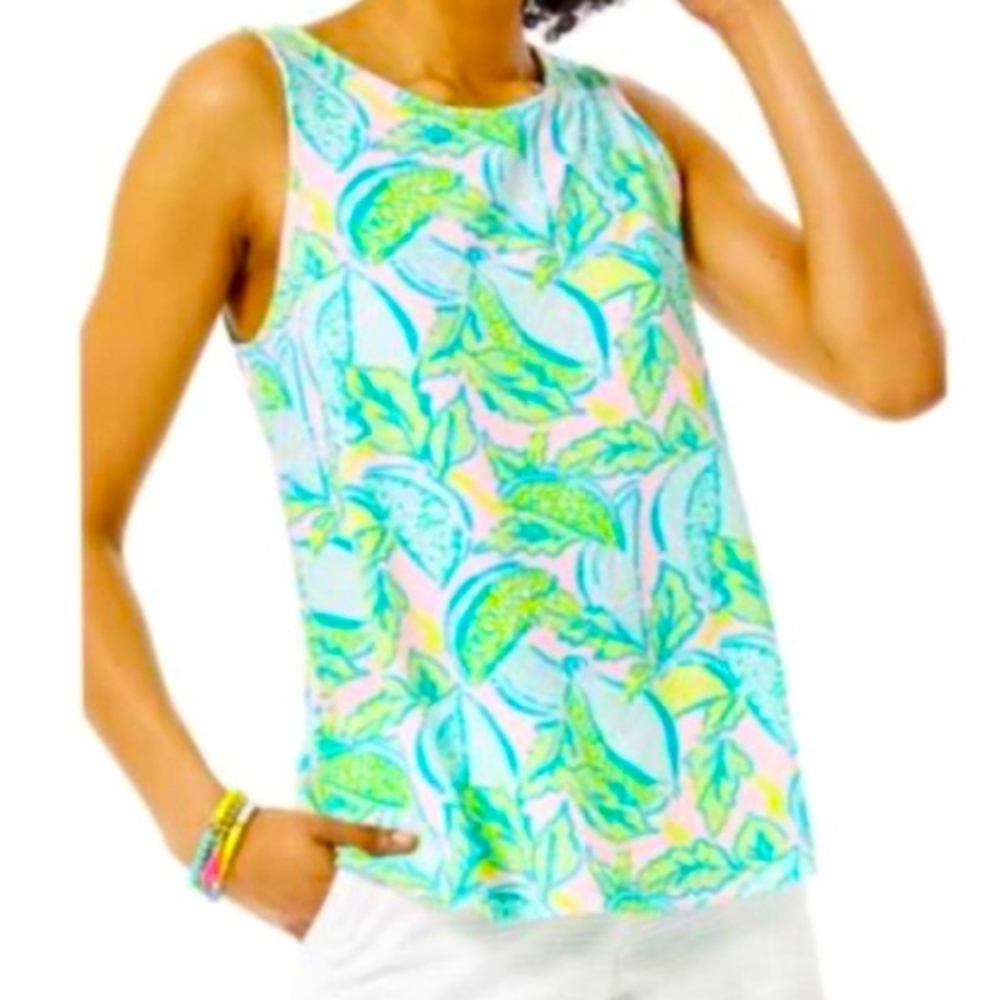 Lilly Pulitzer Leaf Print Tank Top
